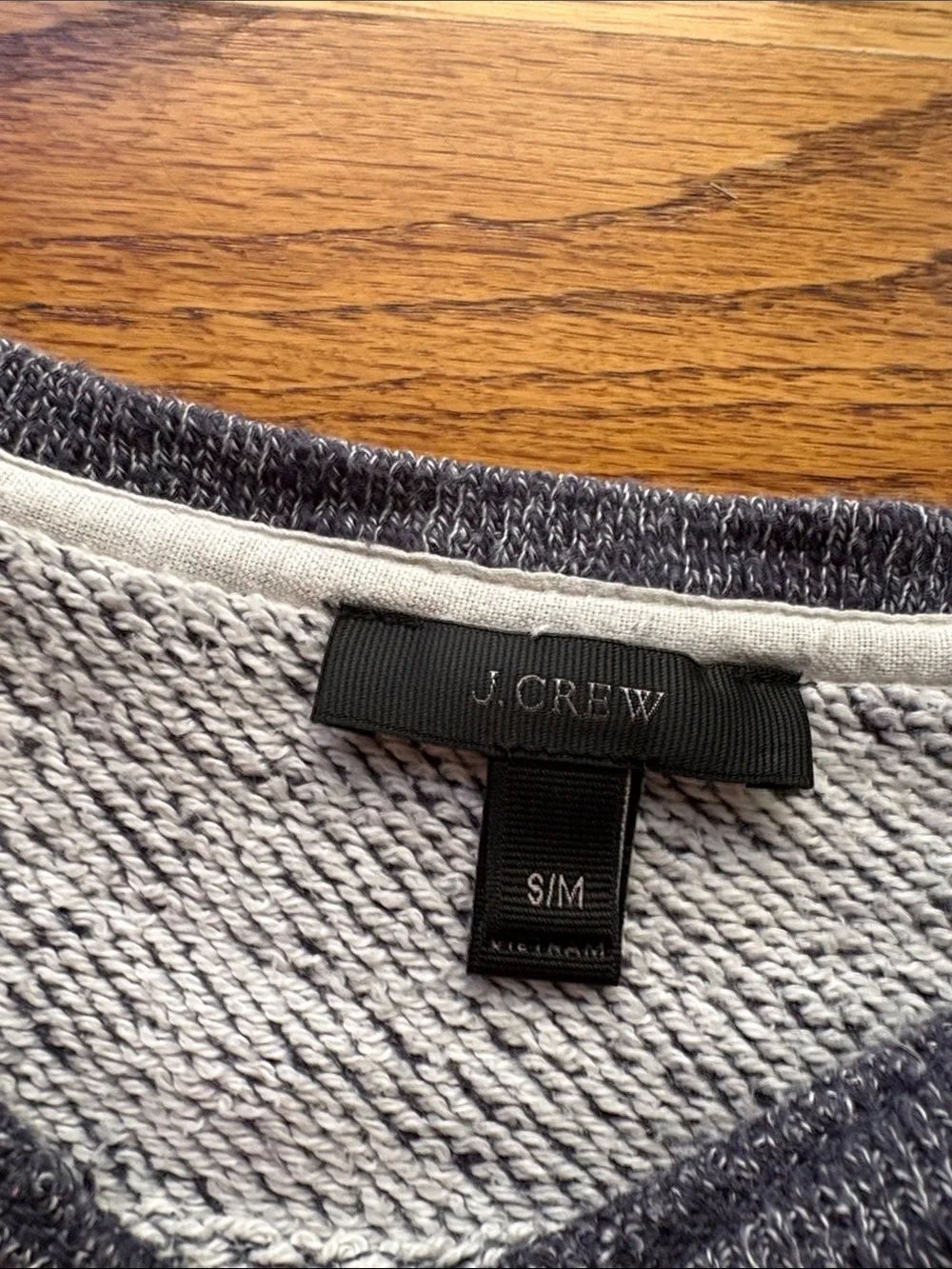 J. Crew Heather Gray Twisted Knit Pullover
